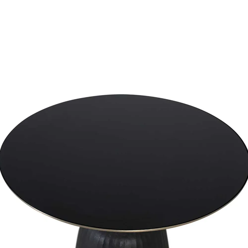 Wohnen Couchtisch|Retro Möbel*Designer Couchtisch aus Glas und Aluminium - Coralla