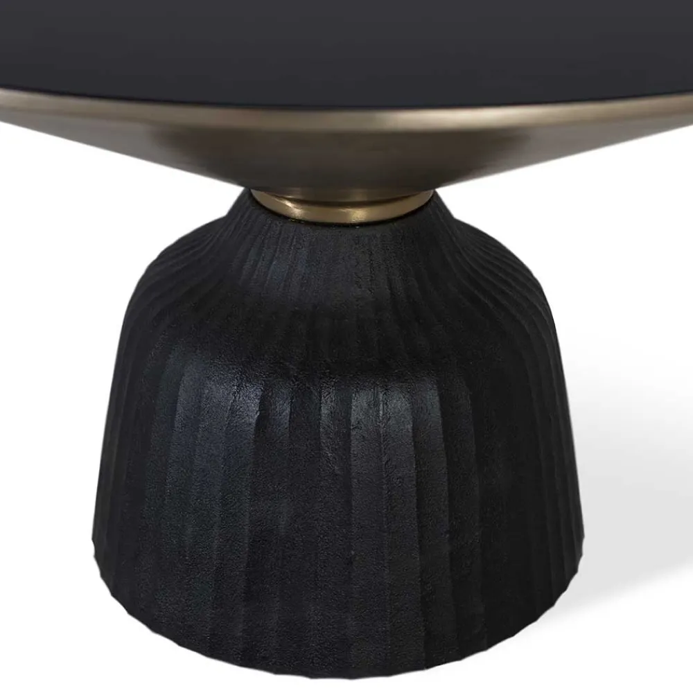 Wohnen Couchtisch|Retro Möbel*Designer Couchtisch aus Glas und Aluminium - Coralla