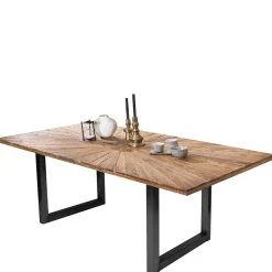 Wohnen Designer Esstisch aus Recyclingholz Teak - Lolly