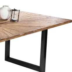 Wohnen Designer Esstisch aus Recyclingholz Teak - Lolly