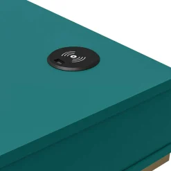 Wohnen Bürotische*Designer Schreibtisch in Petrol und Messing - Belego