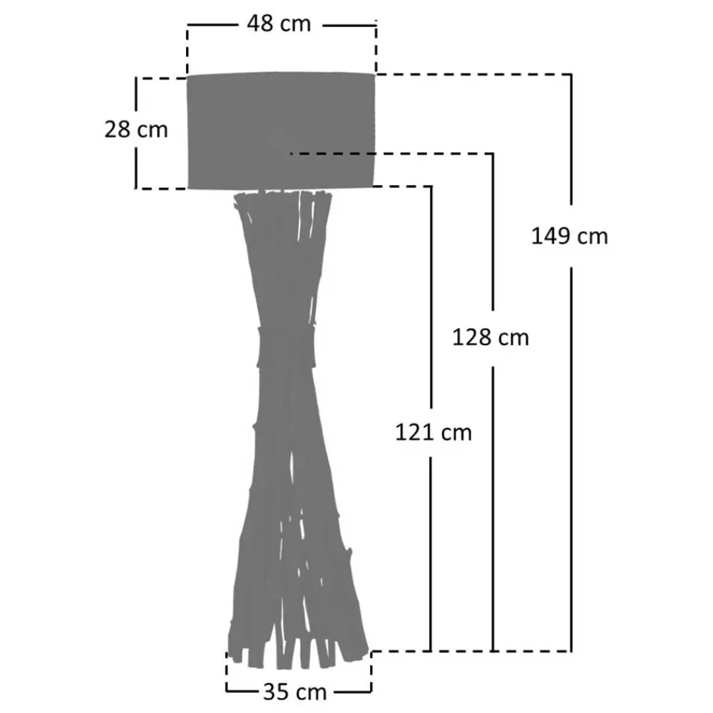 Wohnen Designer Stehleuchte im Skandinavischen Stil - Avellina