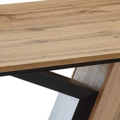 Wohnen Schwarze Möbel*Designer Säulentisch in Wildeiche NB - Craig