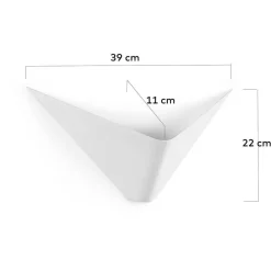 Wohnen Designer Wandlampe in Weiß - Bean