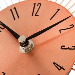 Wohnen Wanduhren*Designer Wanduhr in Kupfer mit Acrylglas Steinen - Rodrico