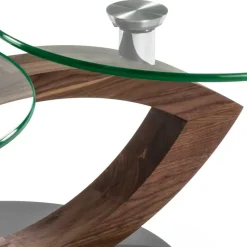 Wohnen Designermöbel*Designertisch fürs Wohnzimmer mit runden Glasplatten - Emre