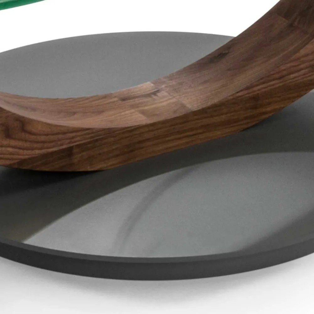 Wohnen Designermöbel*Designertisch fürs Wohnzimmer mit runden Glasplatten - Emre