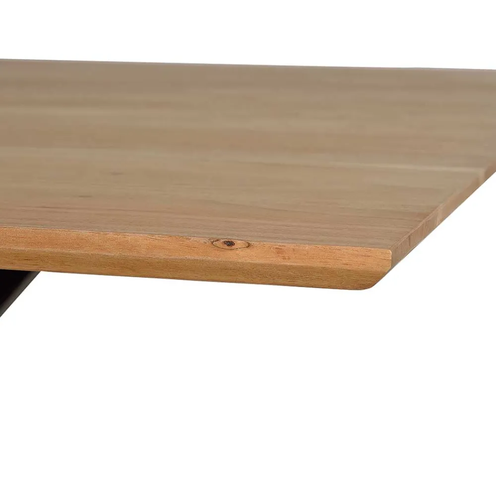Wohnen Massivholzmöbel|Tische*Design-Esstisch mit Massivholzplatte Akazie - Annipurk