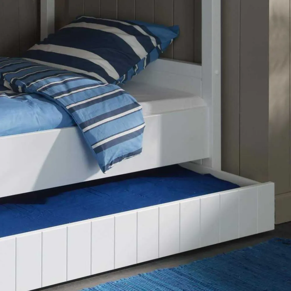 Kinder Wohnen Design-Etagenbett Maggy in Weiß