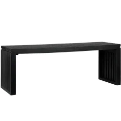 Wohnen Schuhschränke|Küchenbänke*Design-Garderobenbank in Schwarz - Andarina