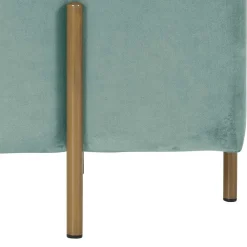 Wohnen Barhocker|Sessel & Hocker*Designhocker in Graugrün Samt - Strong