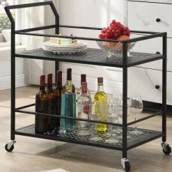 Wohnen Design-Küchenwagen in Schwarz - Panfreda