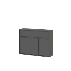 Wohnen Design-Kommode mit Spiegel Set - Flemingo (zweiteilig)