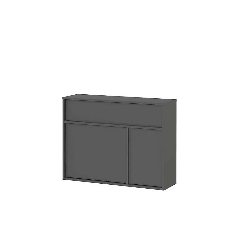 Wohnen Design-Kommode mit Spiegel Set - Flemingo (zweiteilig)