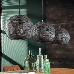 Wohnen Design-Pendelleuchte mit drei Schirmen - Longos