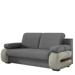 Wohnen Betten|Betten*Design-Schlafsofa in Grau und Hellgrau - Blascina