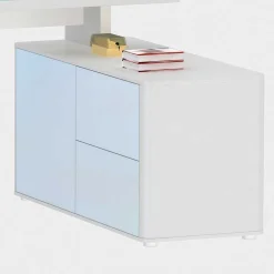 Kinder Wohnen Designschreibtisch Owiconta in Weiß