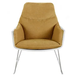 Wohnen Designsessel in Gelb und Weiß - Navarra (2er Set)