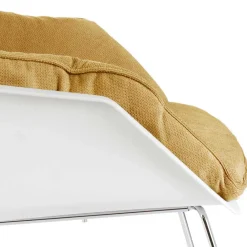 Wohnen Designsessel in Gelb und Weiß - Navarra (2er Set)