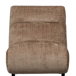 Wohnen Braune Möbel|Sessel & Hocker*Designsessel in Hellbraun Chenille - Glacita