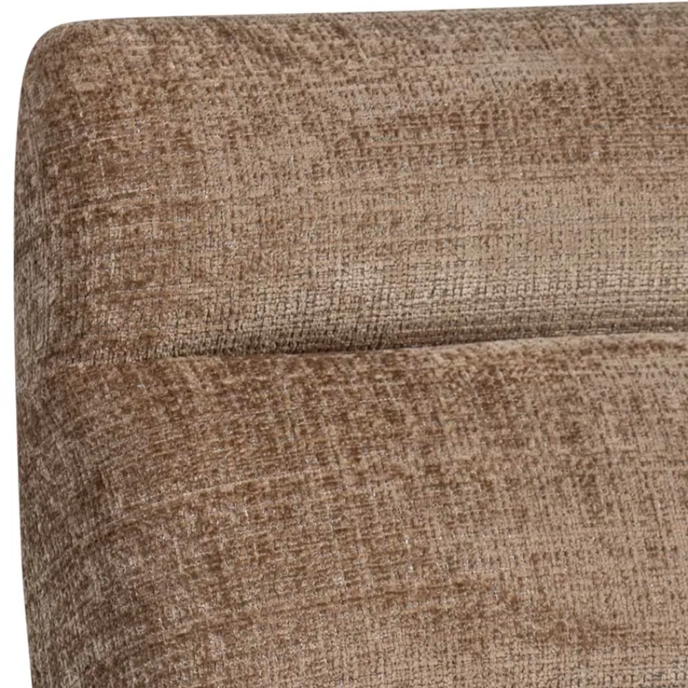 Wohnen Braune Möbel|Sessel & Hocker*Designsessel in Hellbraun Chenille - Glacita