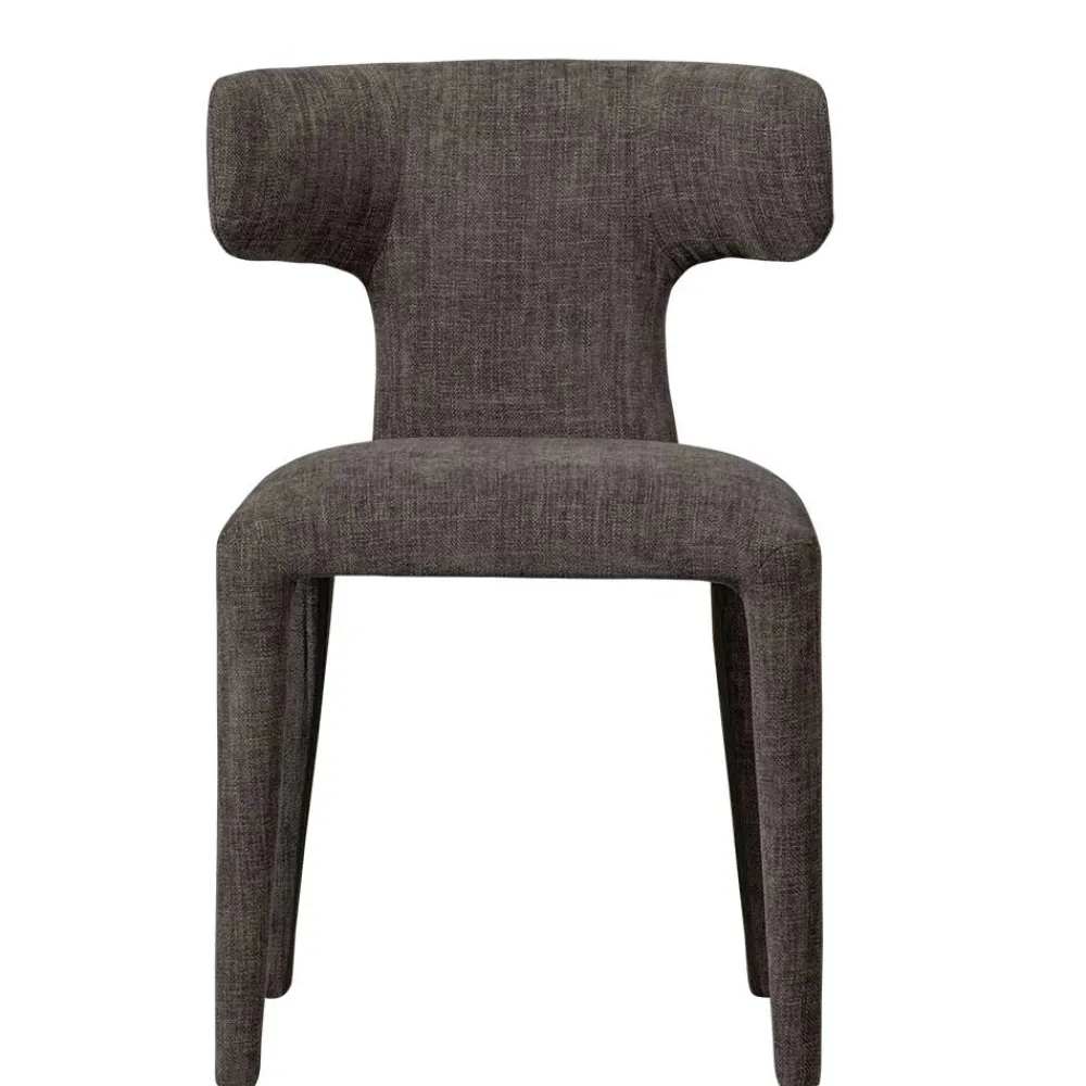 Wohnen Designstühle in Dunkelbraun Stoff - Mestecan (2er Set)