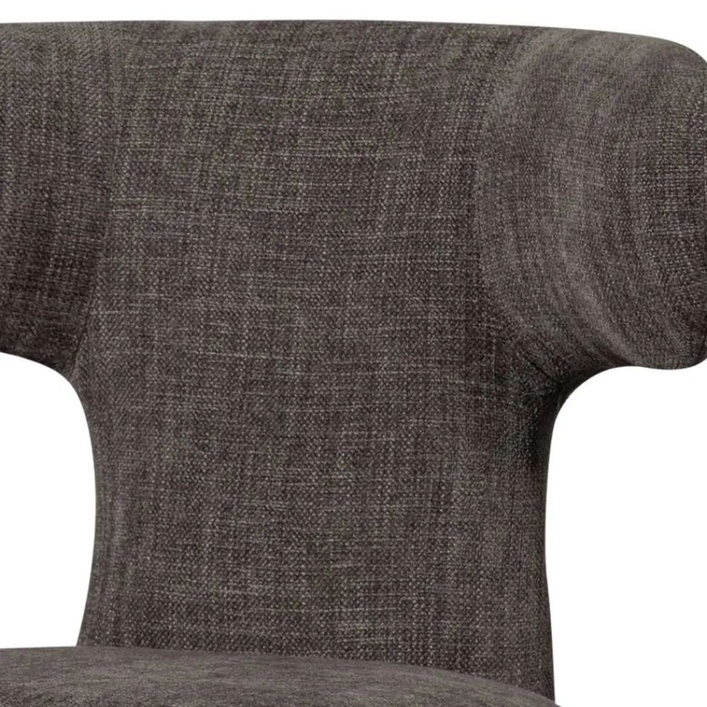 Wohnen Designstühle in Dunkelbraun Stoff - Mestecan (2er Set)