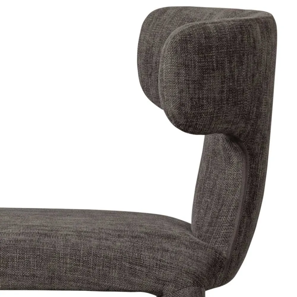 Wohnen Designstühle in Dunkelbraun Stoff - Mestecan (2er Set)