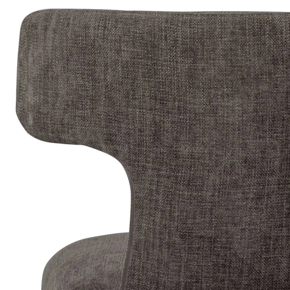 Wohnen Designstühle in Dunkelbraun Stoff - Mestecan (2er Set)