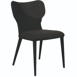 Wohnen Designermöbel*Designstühle in Schwarz Anthrazit - Chagunas (2er Set)