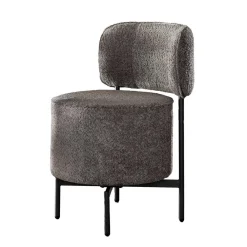 Wohnen Designstuhl in Grau Boucle - Fincher