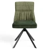 Wohnen Schwarze Möbel*Designstuhl in Grün Material Mix - Hollabrunn (2er Set)