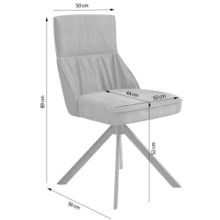 Wohnen Schwarze Möbel*Designstuhl in Grün Material Mix - Hollabrunn (2er Set)