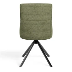 Wohnen Schwarze Möbel*Designstuhl in Grün Material Mix - Hollabrunn (2er Set)