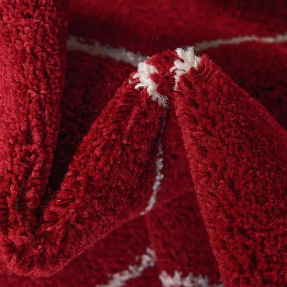 Wohnen Weiße Möbel|Skandinavische Möbel*Designteppich in Rot und Creme - Kermita