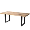 Wohnen Designtisch aus Eiche mit Baumkanten - Slavidra