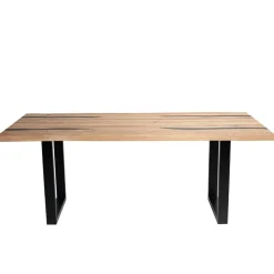 Wohnen Designtisch aus Eiche mit Baumkanten - Slavidra