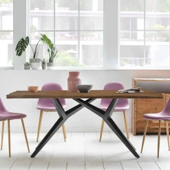 Wohnen Designtisch aus Recyclingholz Teak - Emina