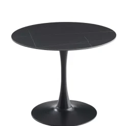 Wohnen Designtisch aus Sinterstein mit Trompetenfuß - Memphis