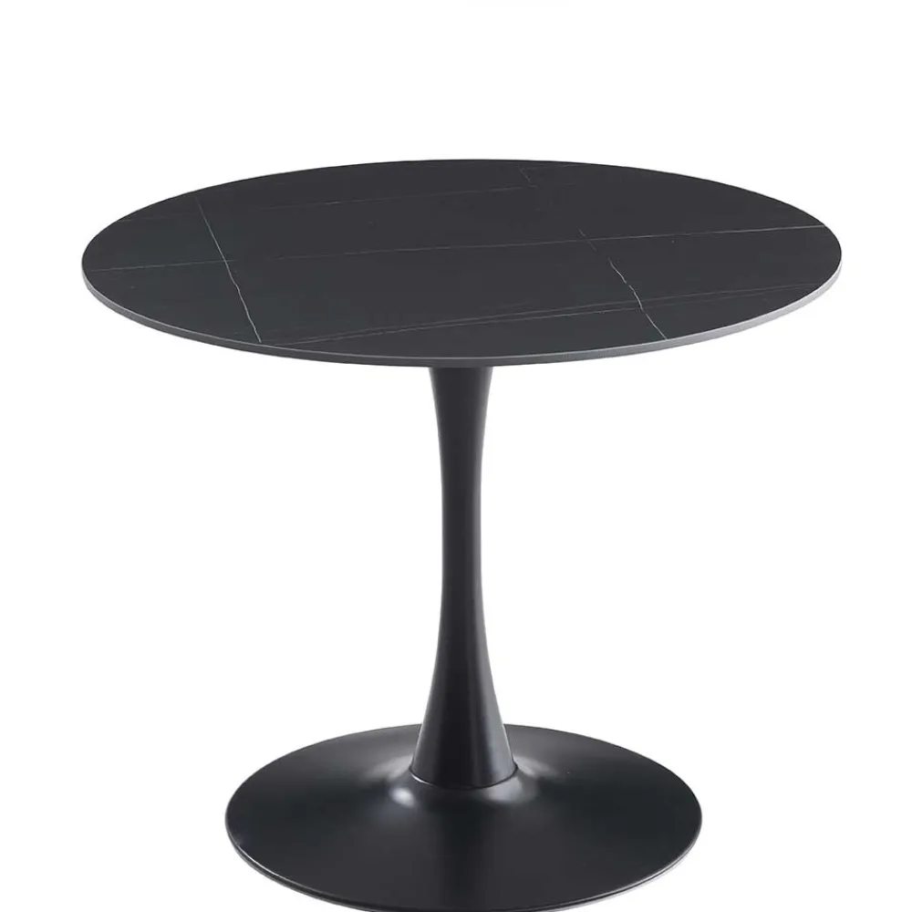 Wohnen Designtisch aus Sinterstein mit Trompetenfuß - Memphis