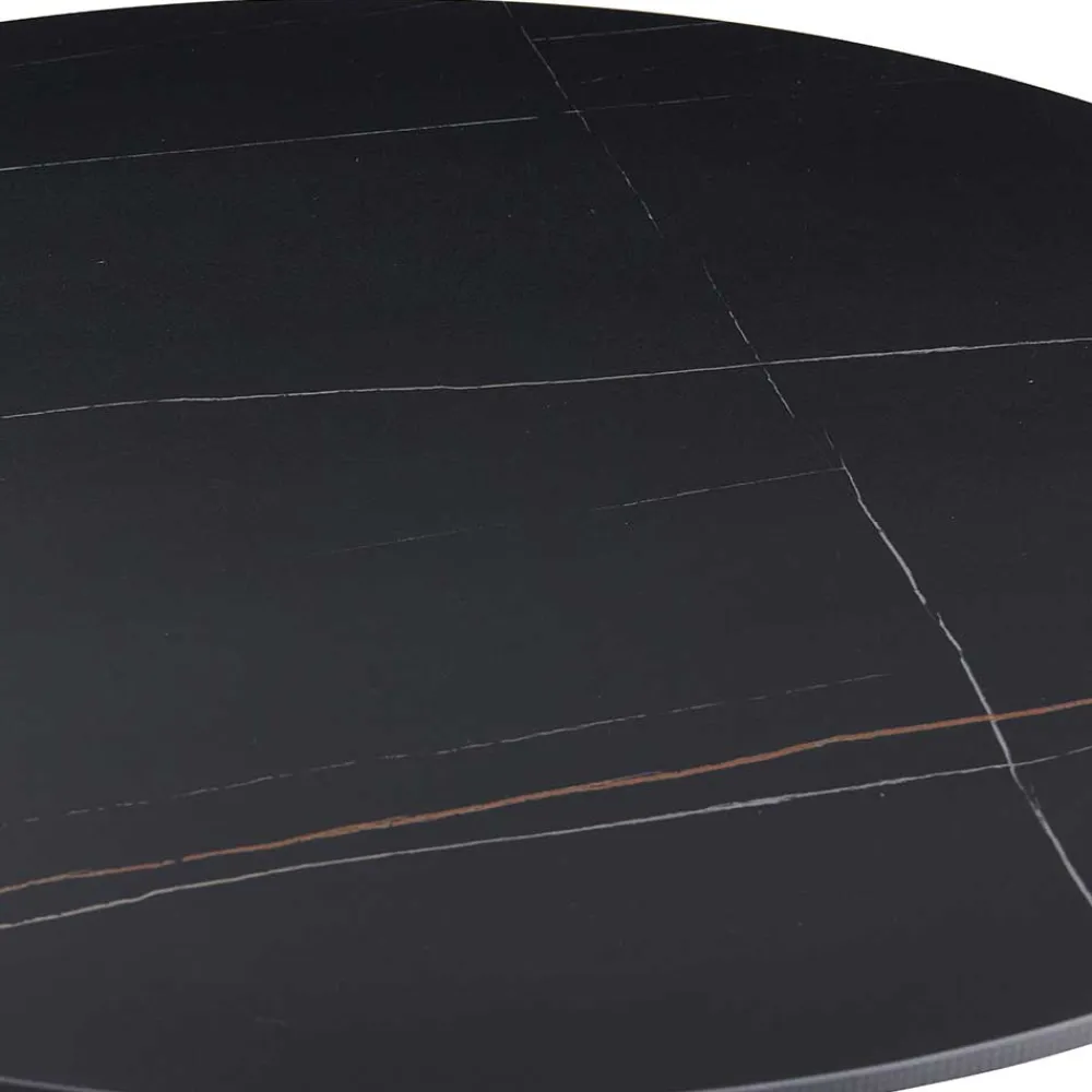 Wohnen Designtisch aus Sinterstein mit Trompetenfuß - Memphis