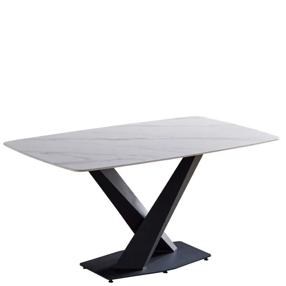 Wohnen Designtisch aus Sinterstein Marmor Weiß - Jonathan