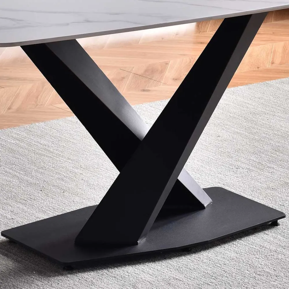 Wohnen Designtisch aus Sinterstein Marmor Weiß - Jonathan