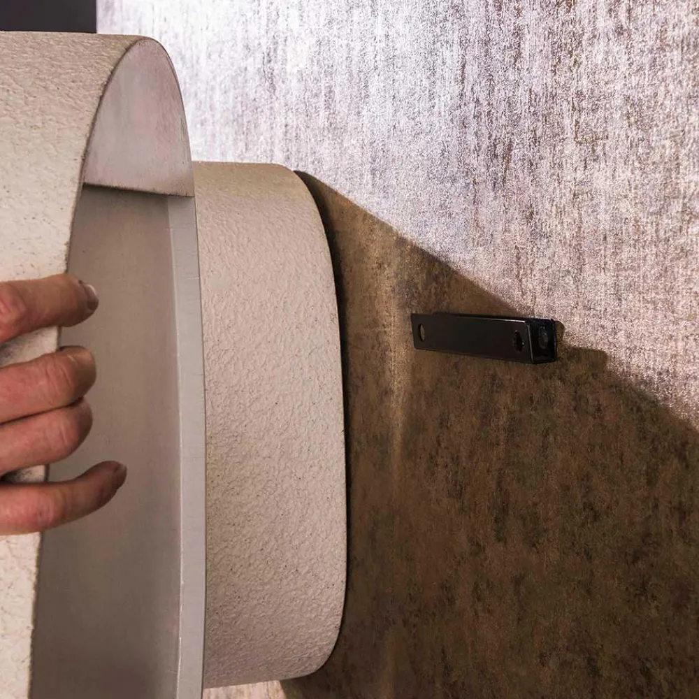 Wohnen Design-Wandregal in Beige - Mayo