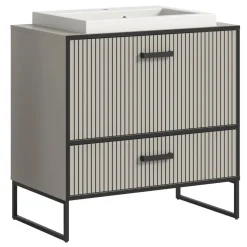 Wohnen Design-Waschtisch mit Aufsatzwaschbecken - Xena