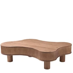 Wohnen Designermöbel*Design-Wohnzimmertisch in Walnuss Furnier - Foliage