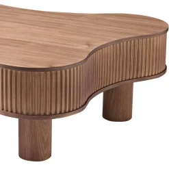 Wohnen Designermöbel*Design-Wohnzimmertisch in Walnuss Furnier - Foliage