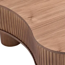 Wohnen Designermöbel*Design-Wohnzimmertisch in Walnuss Furnier - Foliage