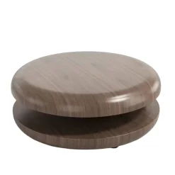 Wohnen Design-Wohnzimmertisch mit drehbarer Platte - Loisango