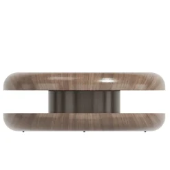 Wohnen Design-Wohnzimmertisch mit drehbarer Platte - Loisango